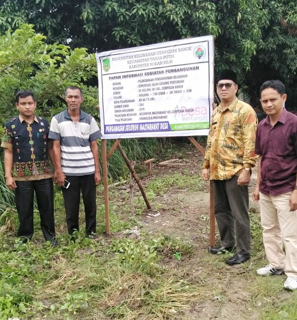 Kegiatan Pokmas Cempedak Rahuk Rohil Mulai Dilaksanakan