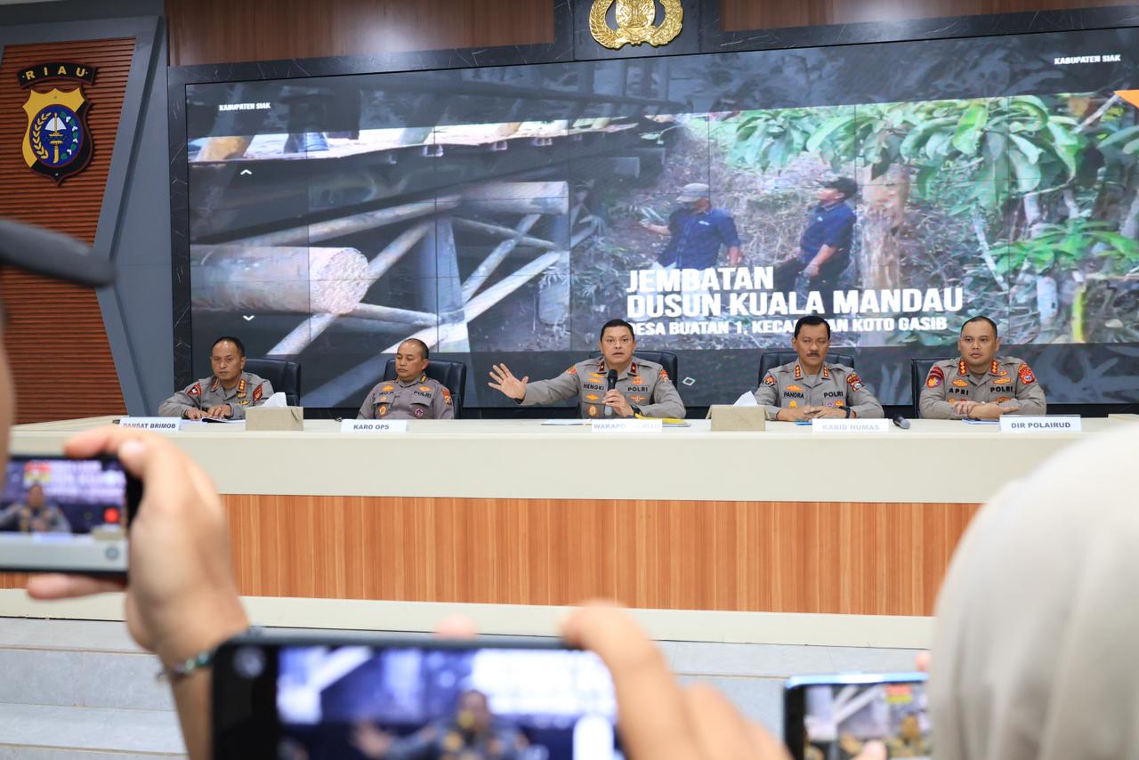 Polda Riau Bangun Dan Renovasi 26 Jembatan Untuk Keselamatan Dan Akses Pendidikan