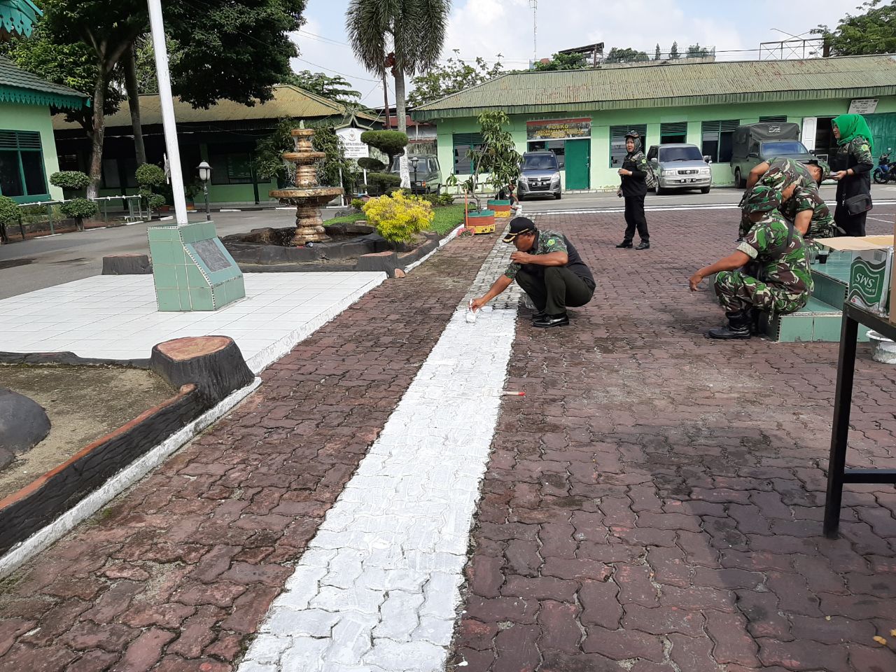 Akhir Tahun 2019 Kodim 0301/Pekanbaru Benahi Pangkalan Makodim