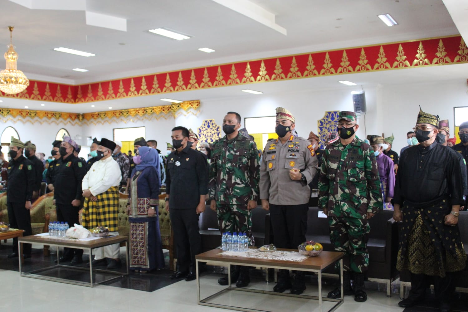 Kapolresta Pekanbaru Hadiri Pengukuhan Melayu Riau Periode 2021 - 2026