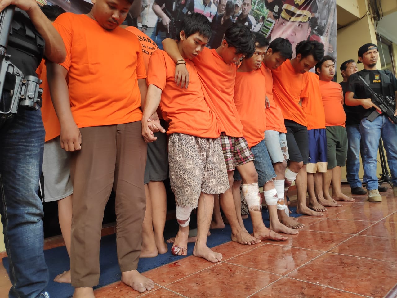 Belasan  Anggota Geng Motor Diciduk Polres Metro Jakarta Barat