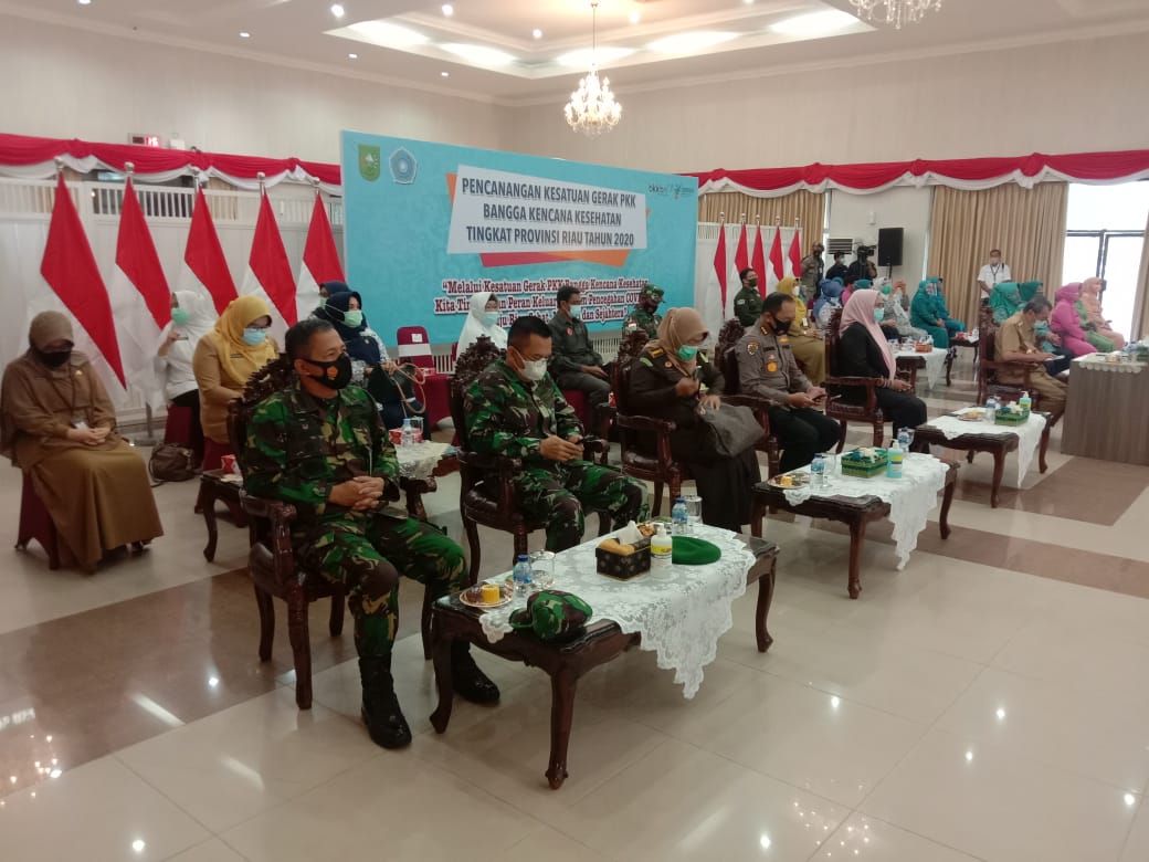 Lanud RSN Hadiri Pencanangan Kesatuan Gerak PKK Provinsi Riau