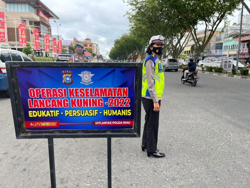 Polda Riau Gelar Operasi Keselamatan Lancang Kuning Tahun 2022 Selama Dua Pekan, Patuhi Lalu Lintas dan Prokes