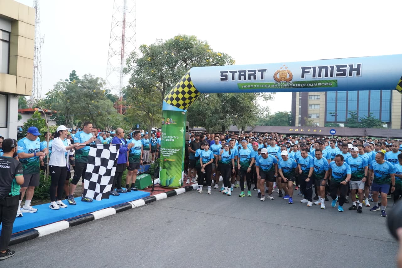 Polda Riau Gelar Rangkaian Hari Bhayangkara Ke-80, Puncaknya Riau Bhayangkara Run 2026