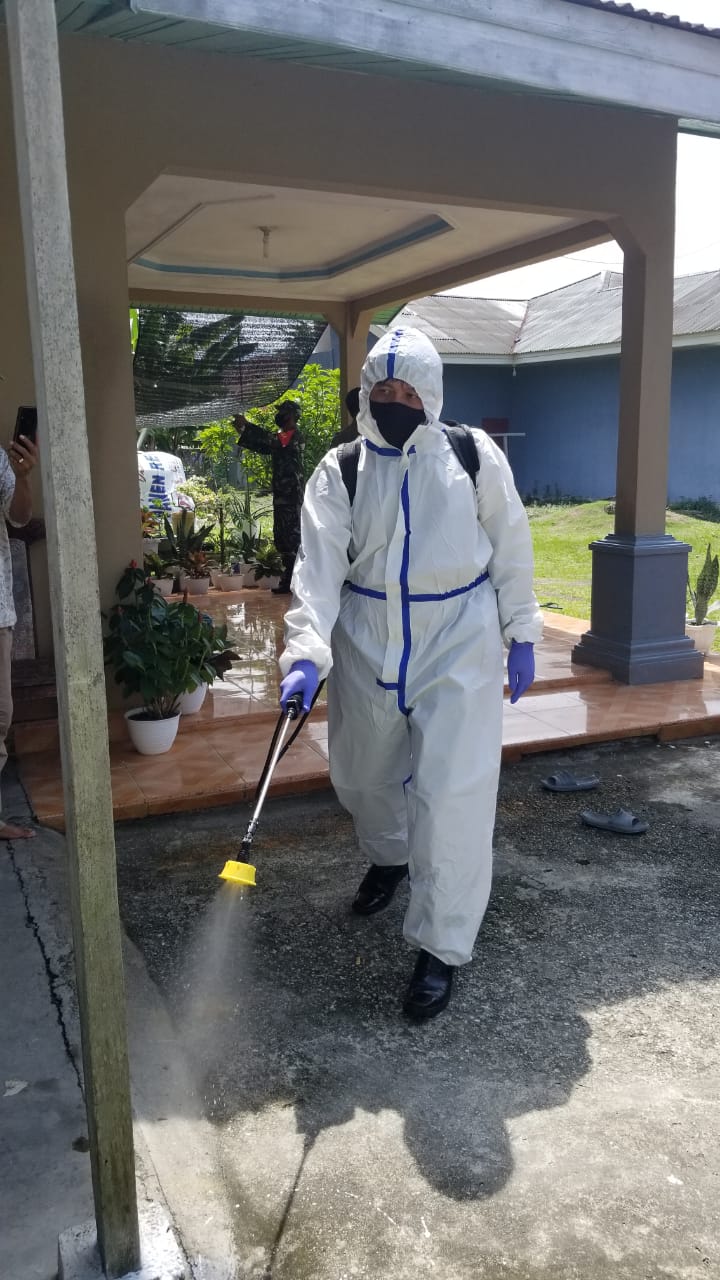 Polsek Tenayan Raya Lakukan Kegiatan Percepatan Penanganan Covid-19 di Tiga Lokasi