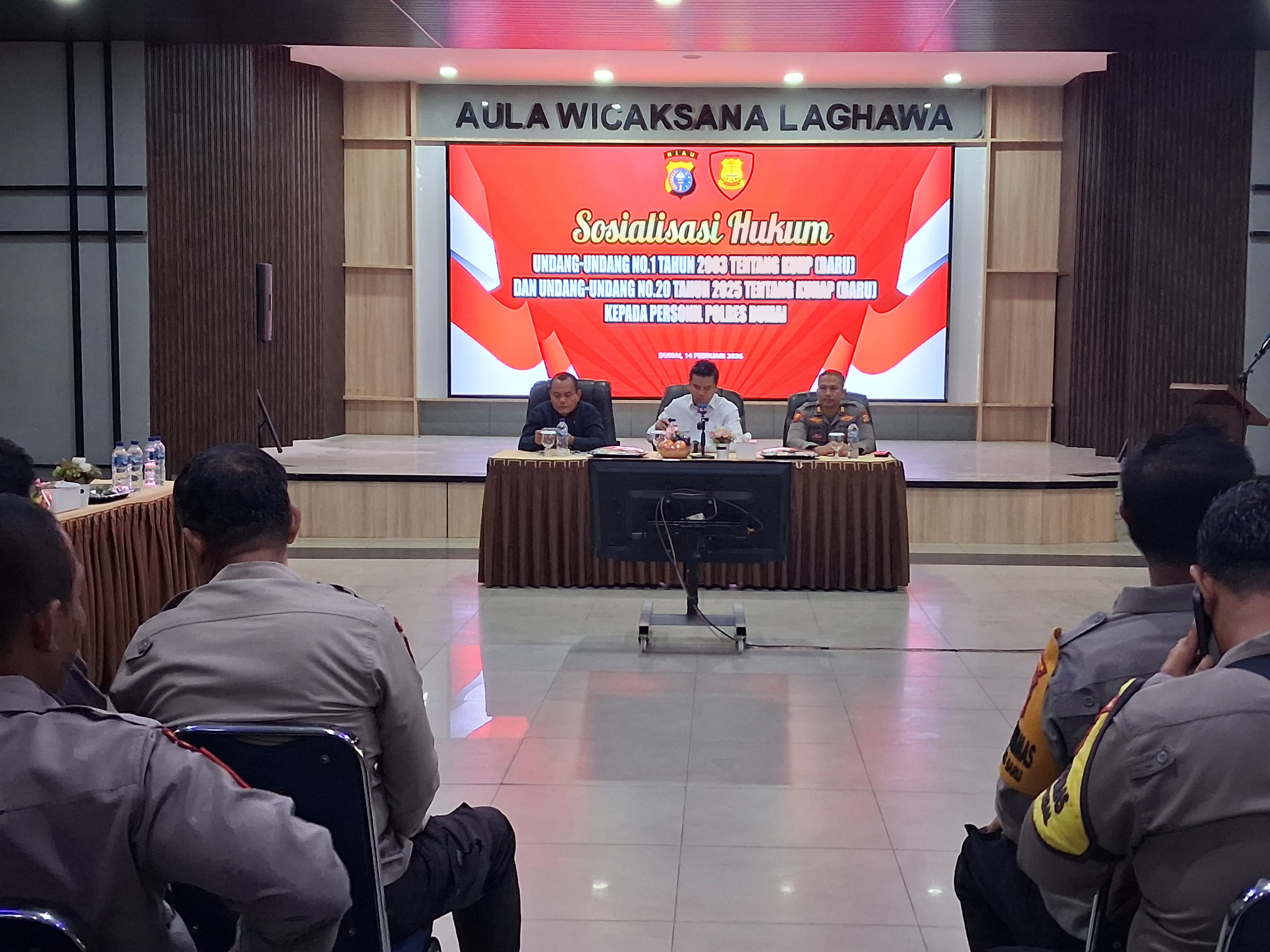 Polres Dumai Gelar Sosialisasi KUHP Dan KUHAP Baru, Ajak Personil Sinergikan Implementasi