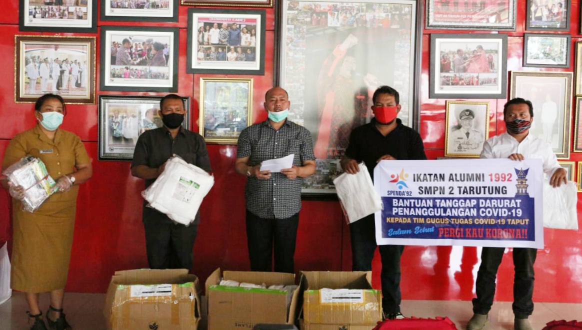 Bupati Taput Mengucapkan Terima Kasih Atas Berbagai Sumbangan Sebagai Bentuk Dukungan Penanganan Penyebaran Covid-19