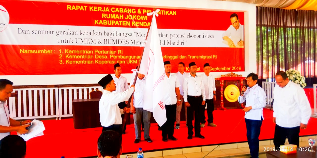 Arief Budiyanto Soedibjo Ketua DPC Rumah Jokowi Kendal. Ada Dua Program Prioritas