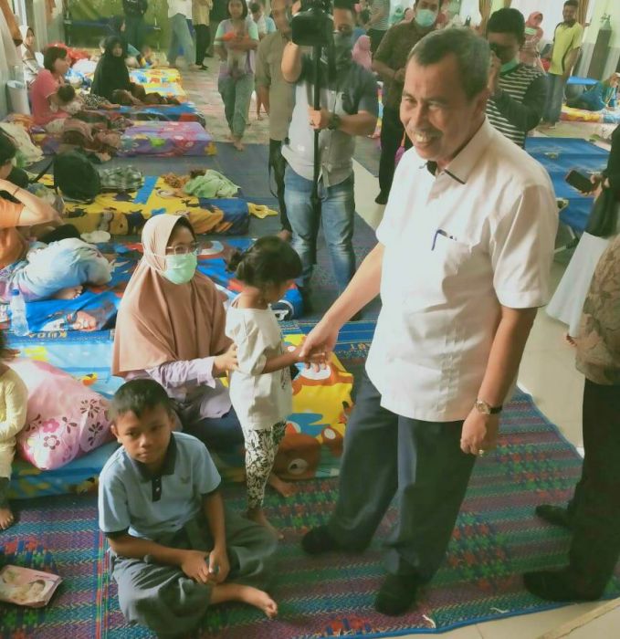 Gubernur Riau Tinjau Posko Kesehatan Dan Rumah Singgah