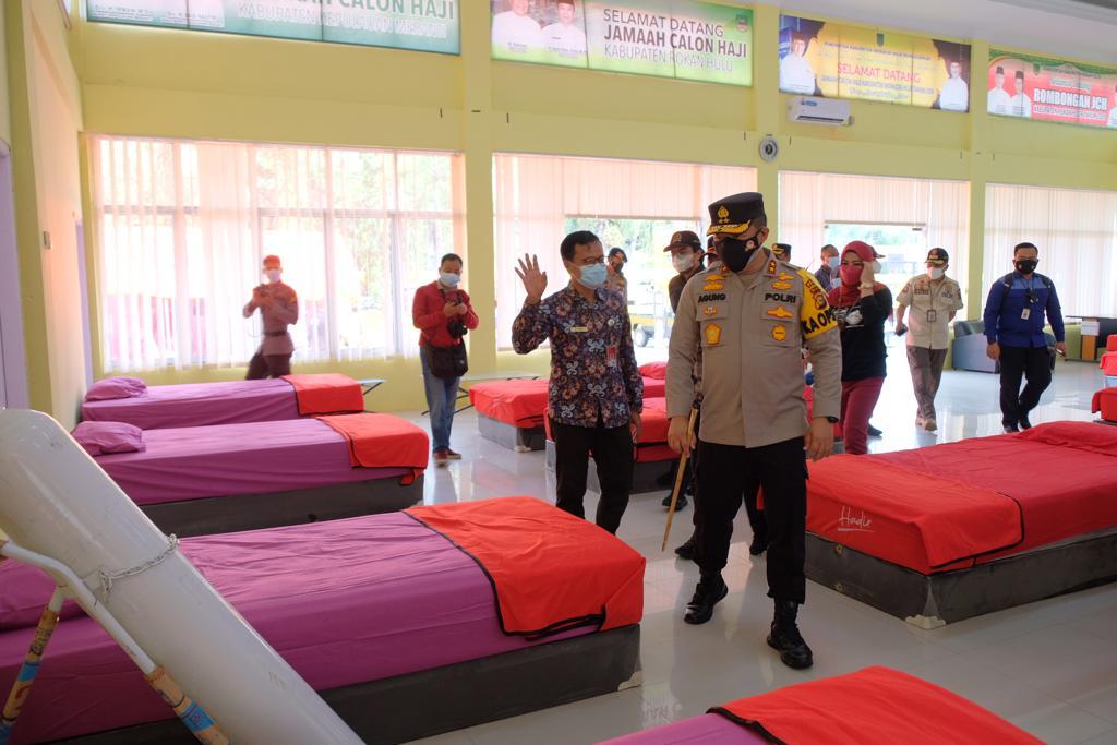 Tinjau Isolasi Terpadu Asrama Haji, Kapolda Riau: Tetap Semangat Ini Tugas Yang Mulia