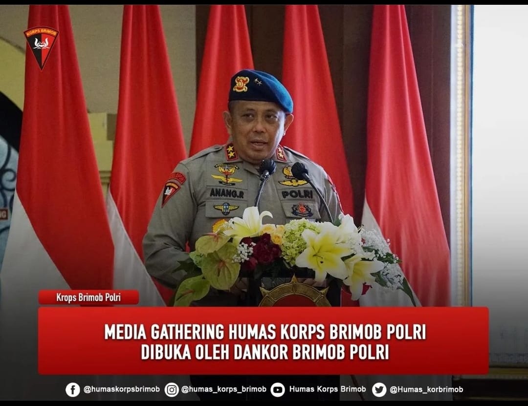 PID Brimob Polda Riau Ikuti Zoom Meeting Media Gathering Humas Korps Brimob Polri Tahun 2022