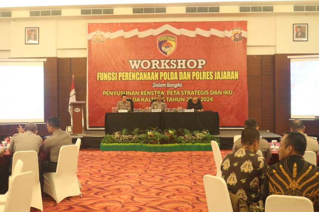 Wakapolda Kalteng Buka  Acara Workshop Fungsi Perencanaan Polri