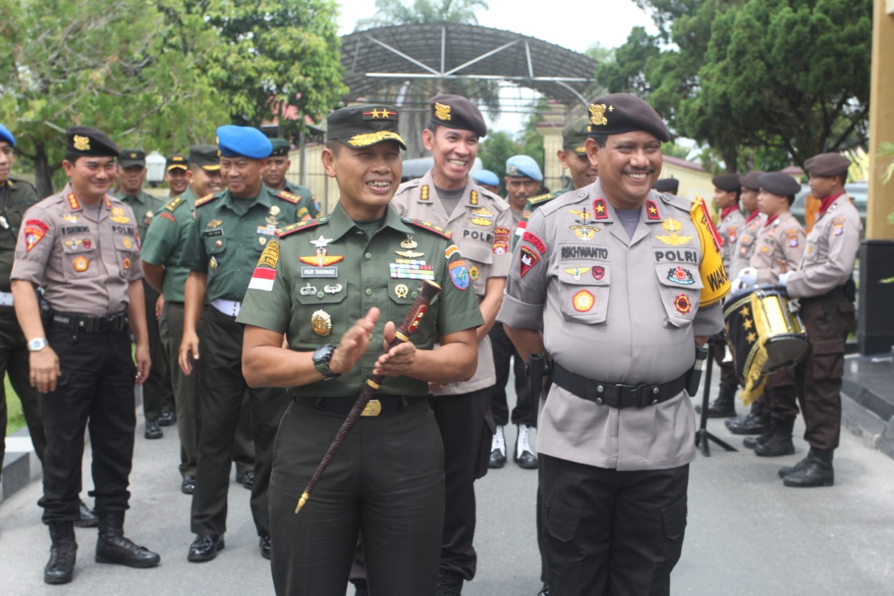 Wakapolda Kalteng Terima Kunjungan Kerja Pangdam XII Tanjung Pura