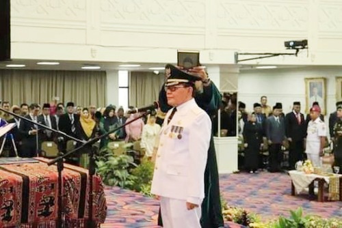 Akhirnya, H Saply TH Dilantik Jadi Bupati Mesuji Definitif