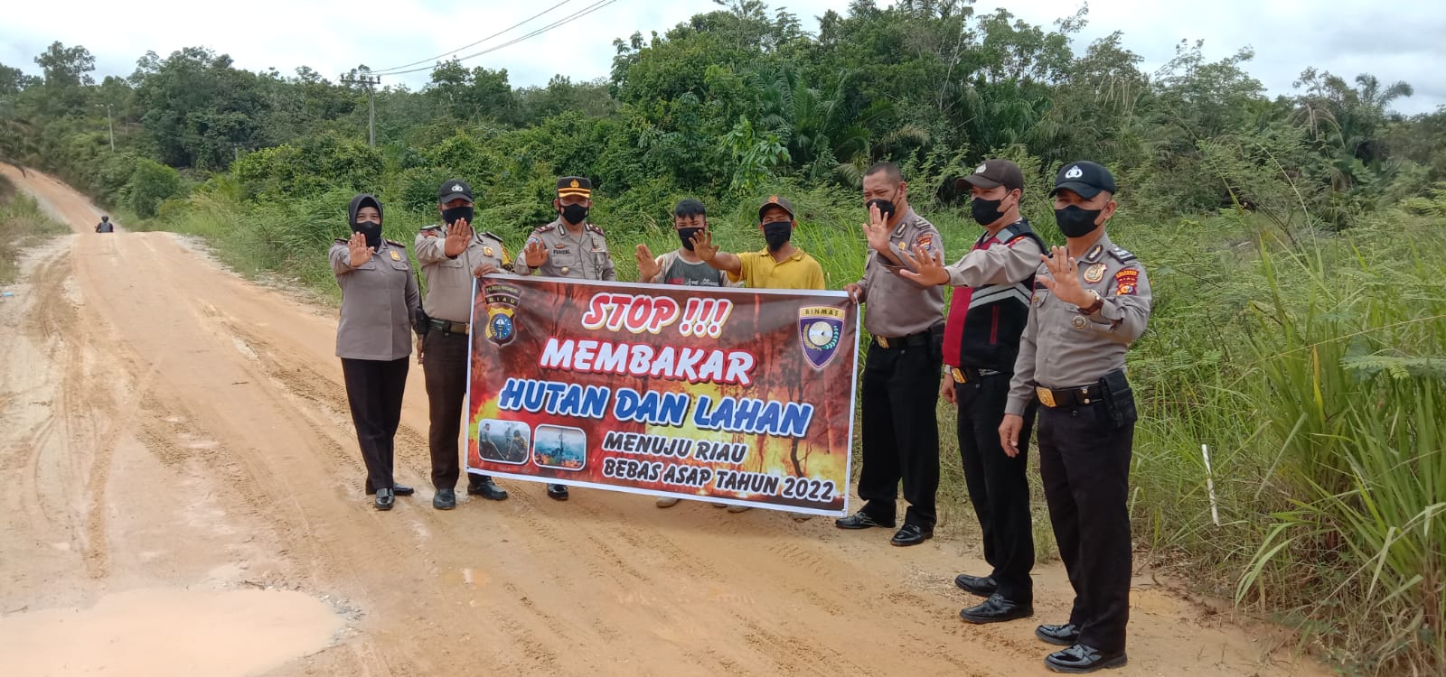 Antisipasi Karhutla, Satuan Binmas Polresta Pekanbaru Lakukan Patroli