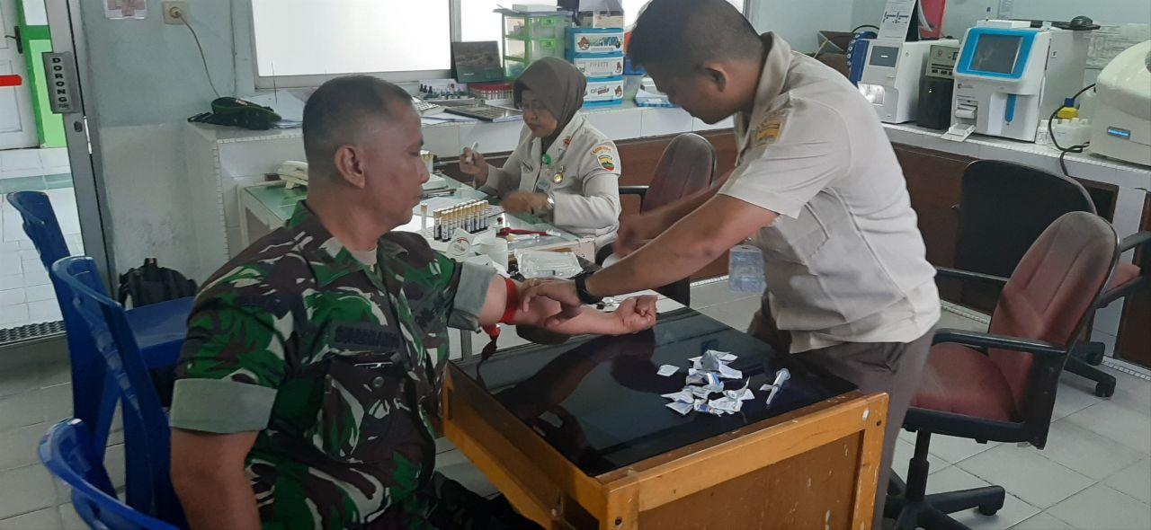 Personil Kodim 0301/Pekanbaru Melaksanakan Rikkes Berkala