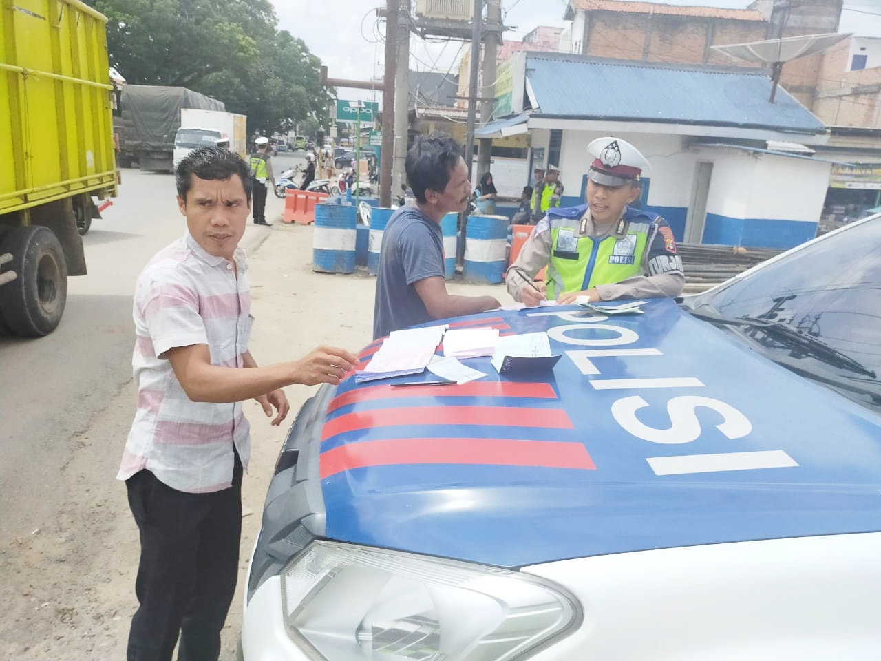 Satlantas Polres Tulang Bawang Kembali Gelar Razia di Pasar Unit 2, Ini Hasilnya