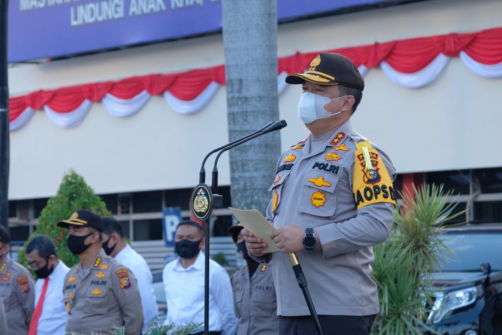 693 Personel Jajaran Polda Riau Mendapatkan Kenaikan Pangkat, Kapolda Ingatkan Selalu Berbuat Baik dan Bekerja Sungguh - Sungguh