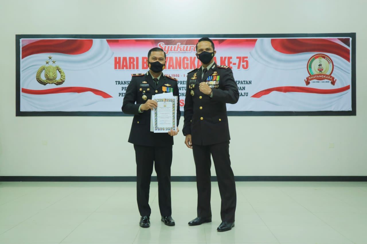 Peringati Hari Bhayangkara Ke-75, Polsek Dumai Kota Meraih Terbaik Pertama Dalam Perlombaan Posko PPKM Mikro Yang Ditaja Kapolda Riau