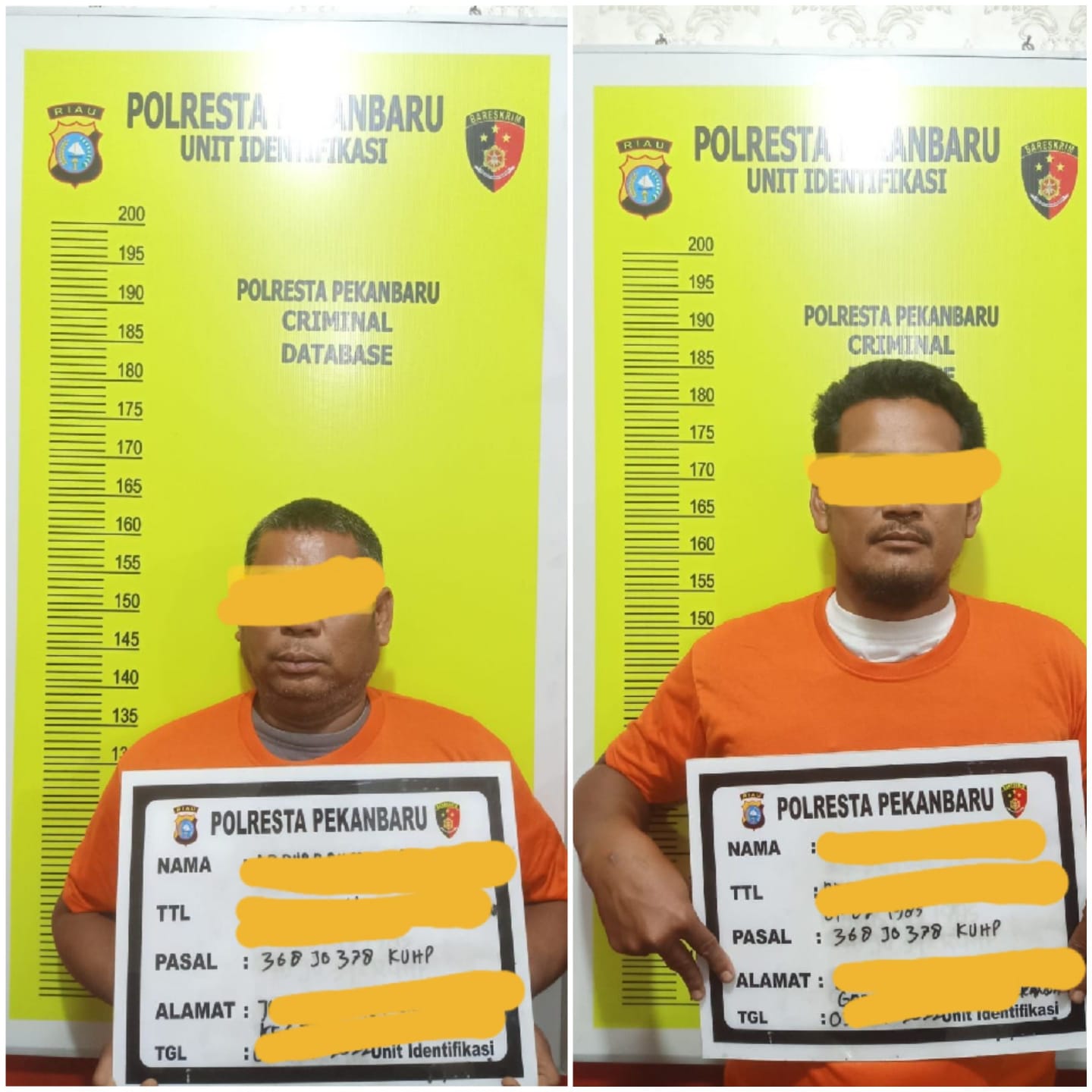 Viral Dimedia Sosial, Dua Lelaki Diamankan Tim Opsnal Satreskrim Polresta Pekanbaru