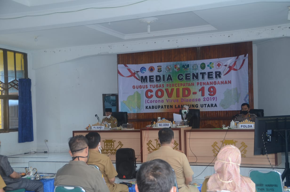 Wagub Lampung Lakukan Kunjungan Lapangan Tim Gugus Tugas Penanggulangan Covid-19 ke Lampura 