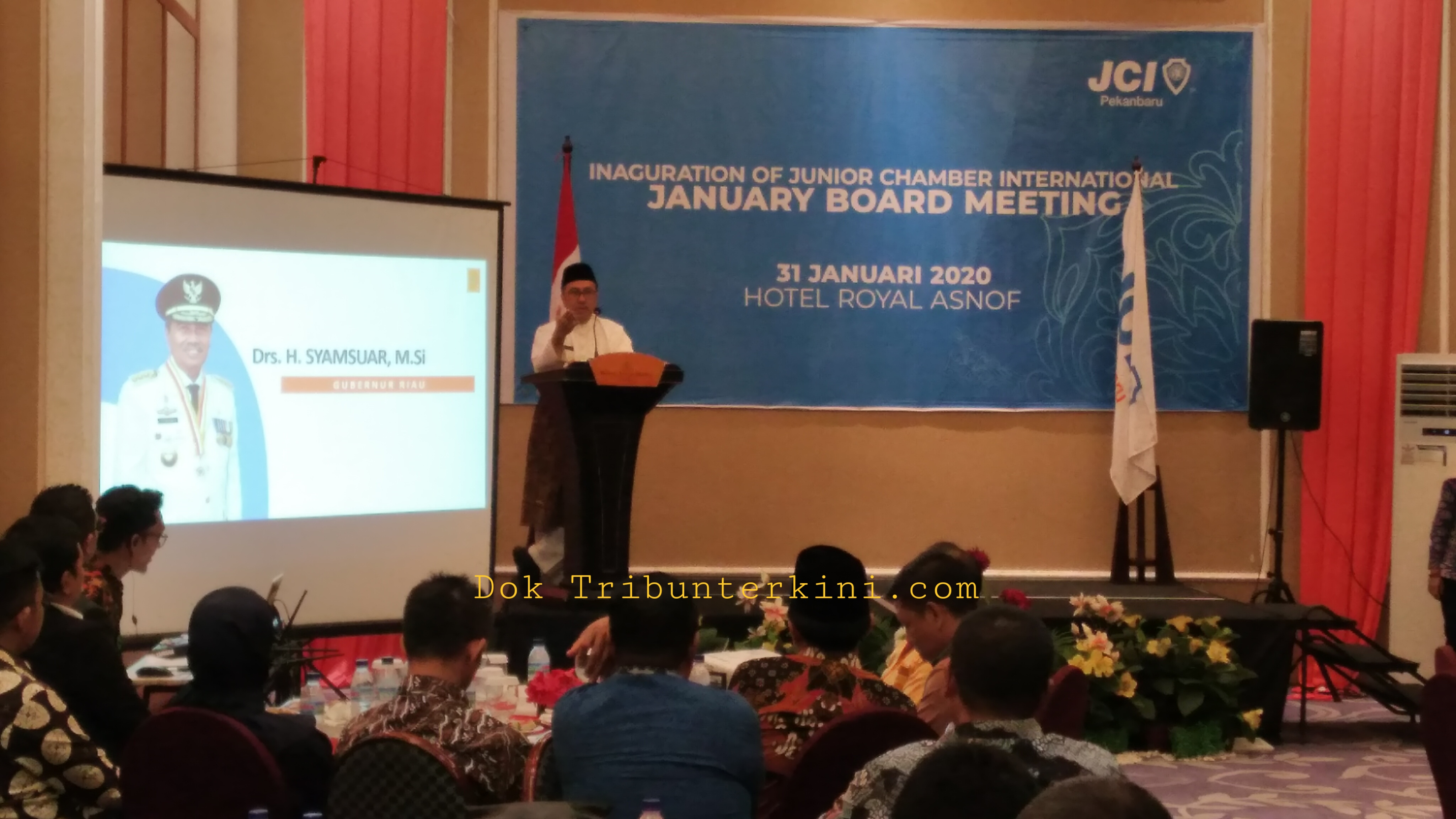 Gubri dan National Vice President Hadiri Pengukuhan Pengurus Junior Chamber International Indonesia Chapter Pekanbaru 2020