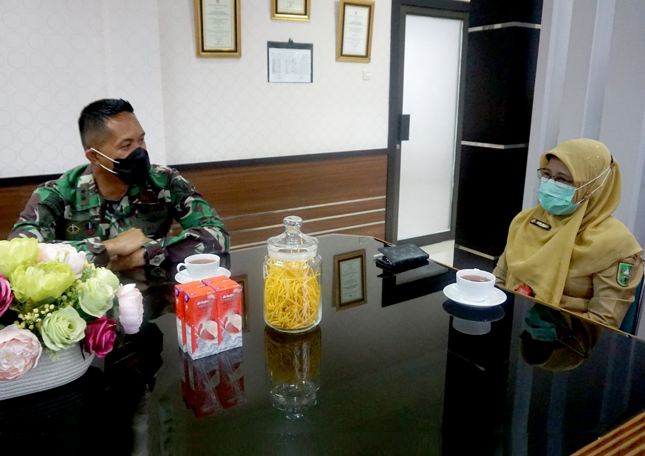 Yonko 462 Paskhas Jalin Silaturahmi Dengan Dinas Kesehatan Provinsi Riau