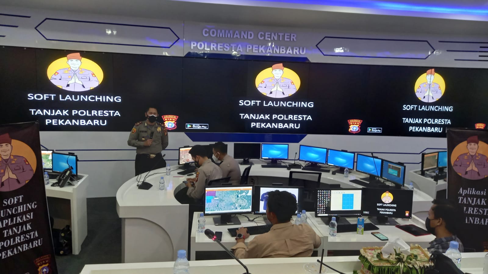 Bimbingan Teknis Dalam Rangka Soft Launching Aplikasi 'Tanjak Polresta Pekanbaru'