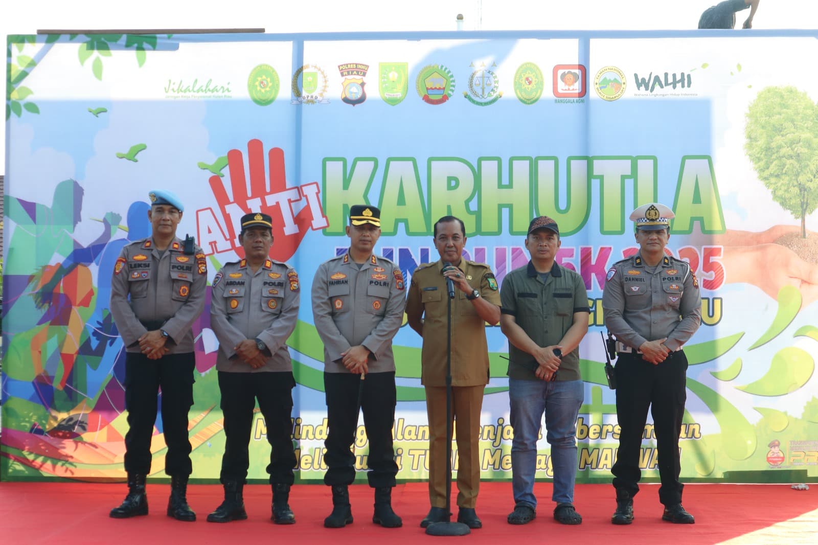 Anti Karhutla Fun Run Polres Inhu, Ini Kata Kapolres dan Pemkab Inhu