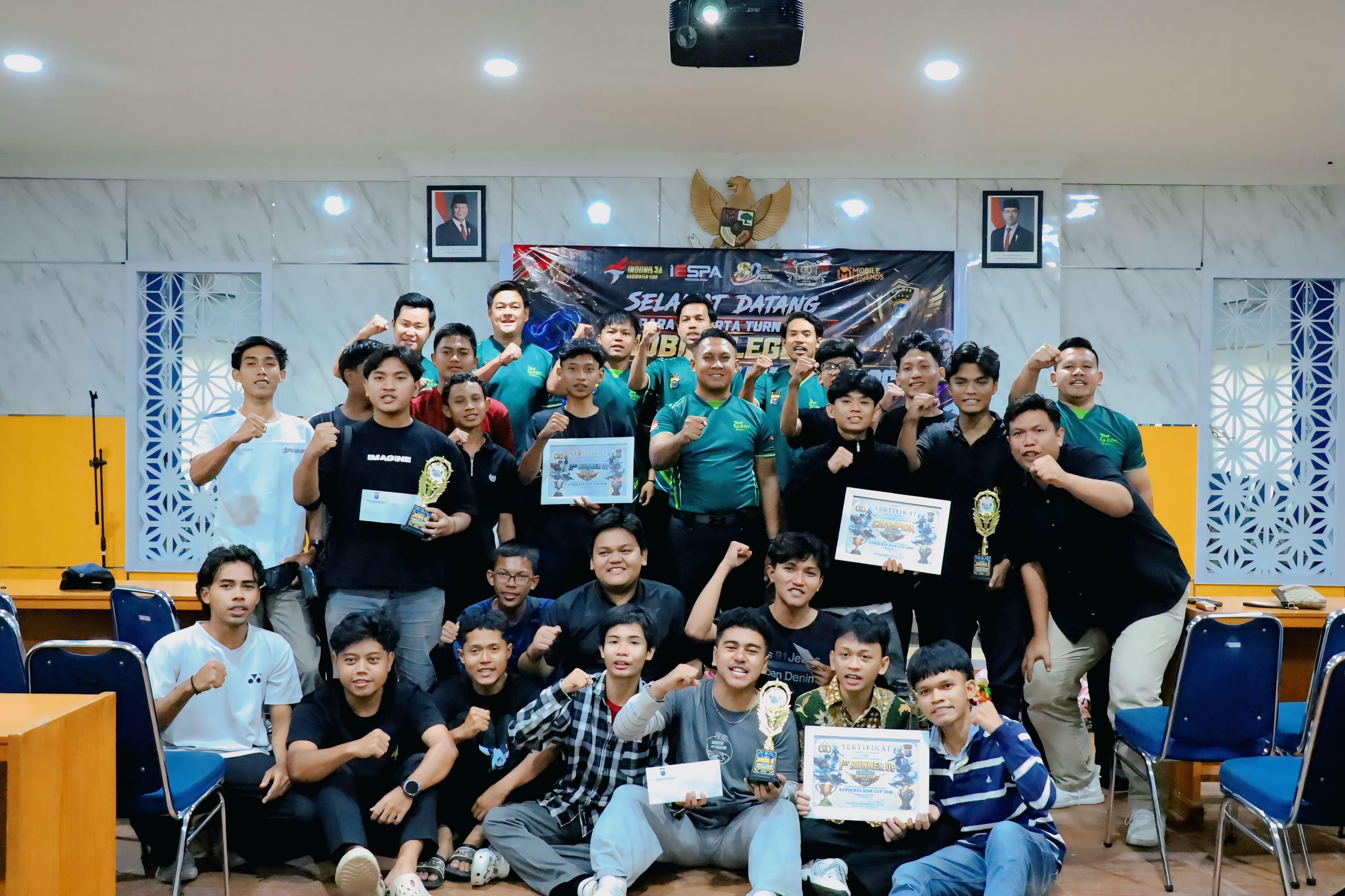 Sambut Hari Bhayangkara Ke-80, Polres Siak Sukses Gelar Turnamen Esport Mobile Legends 'Kapolres Cup 2026' Road To Kapolri Cup