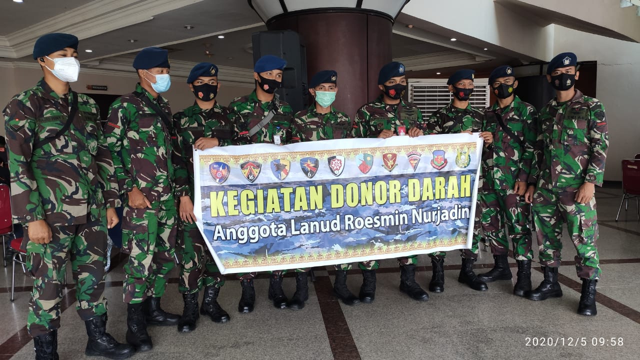 Jelang Hari Juang Kartika, Lanud RSN Donorkan Darah