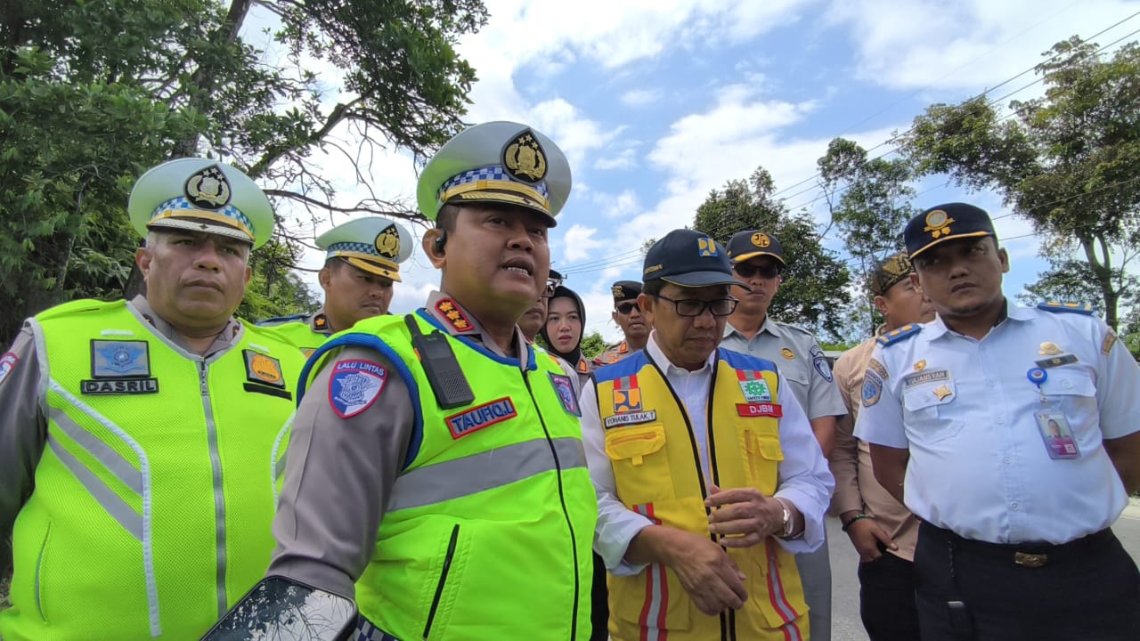 Pastikan Jalur Aman Nataru, Ditlantas Polda Riau Tinjau Pendakian Panorama Kampar