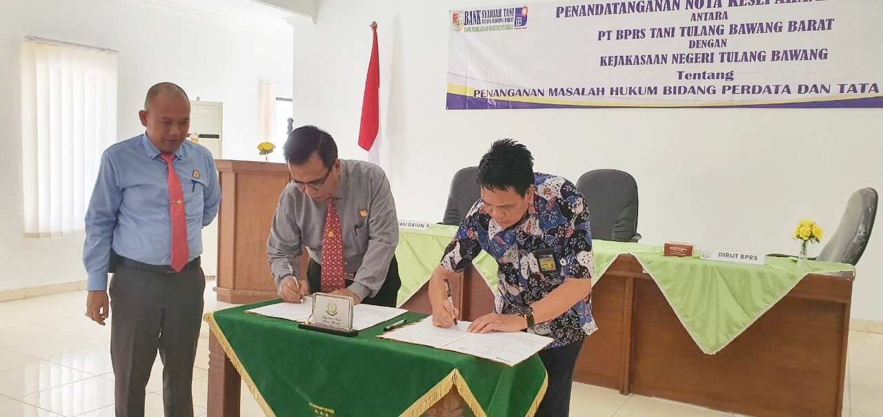 Kejaksaan Negeri Tulang Bawang Adakan MoU dengan BPRS Tani Tubaba