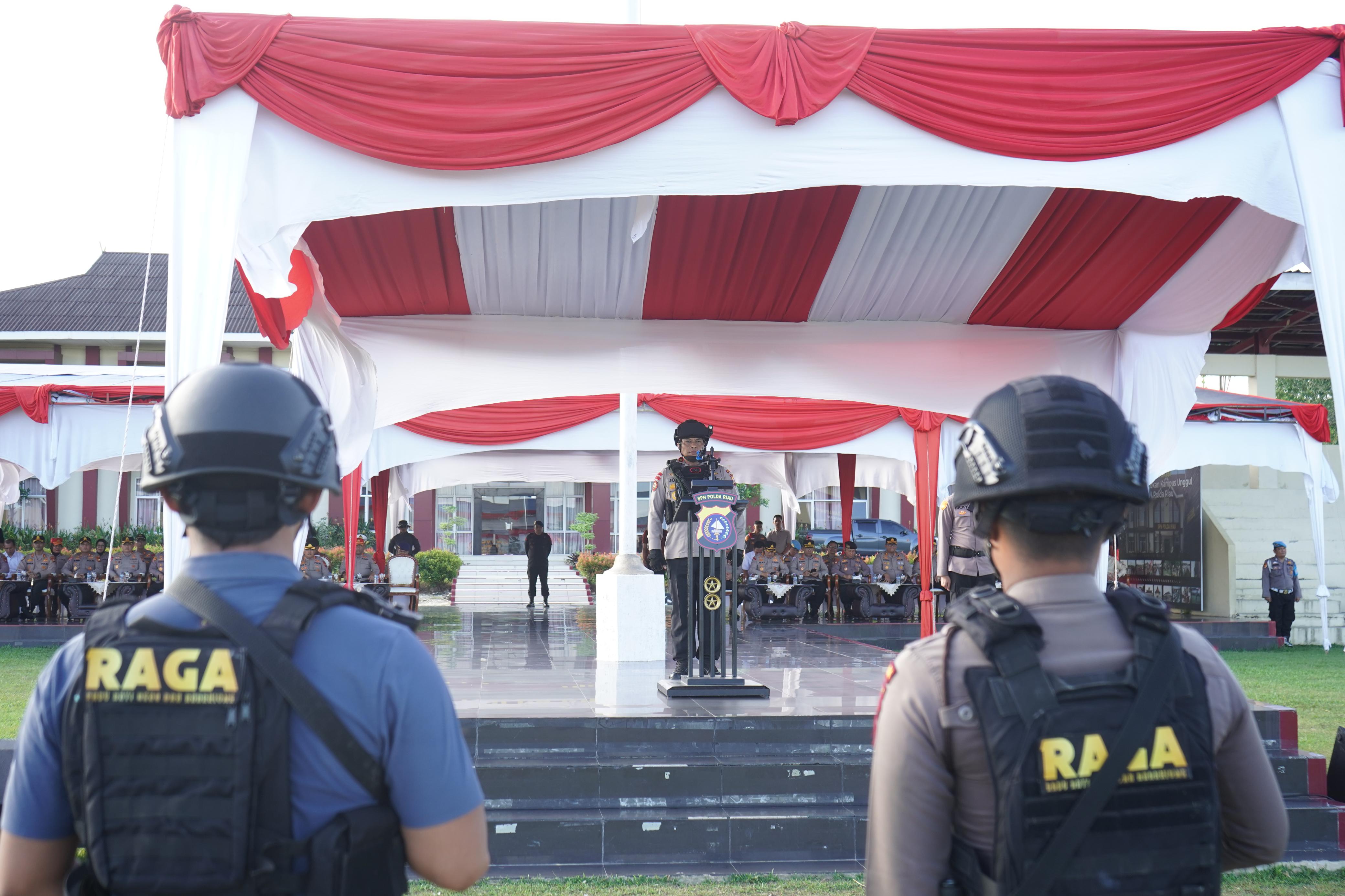Wakapolda Riau Tutup Pelatihan Tim RAGA, Tegaskan Komitmen Berantas Premanisme dan Anarkisme