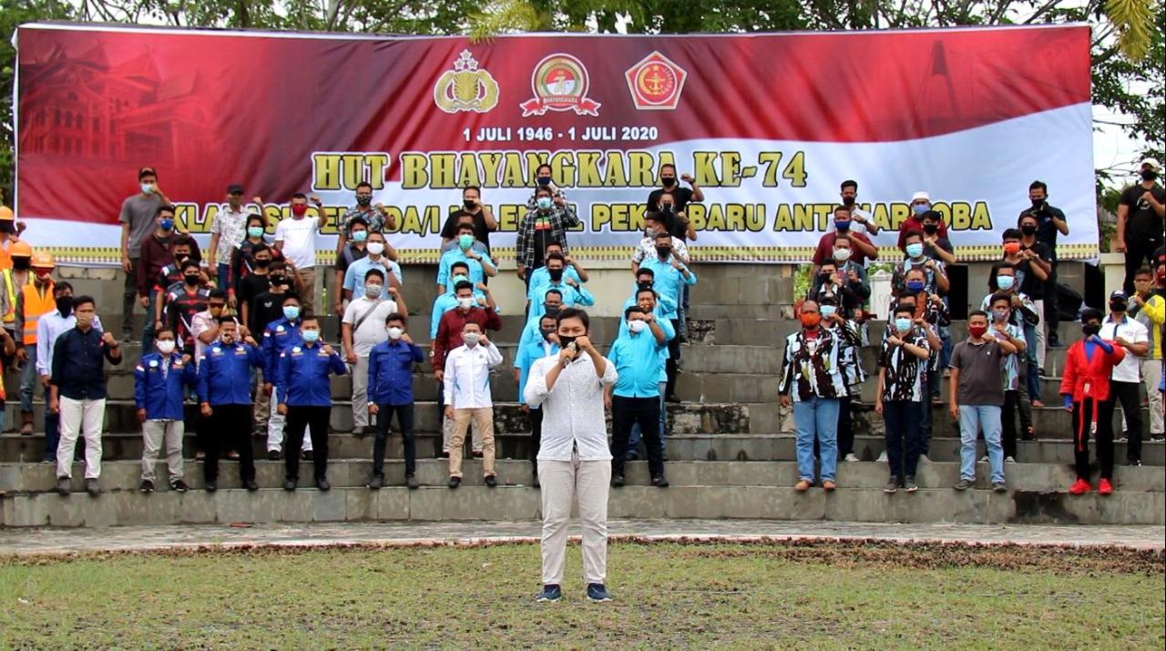 Pemuda Pemudi Millenial Lintas Organisasi Mendukung Polda Riau Dengan Mendeklarasikan Anti Narkoba