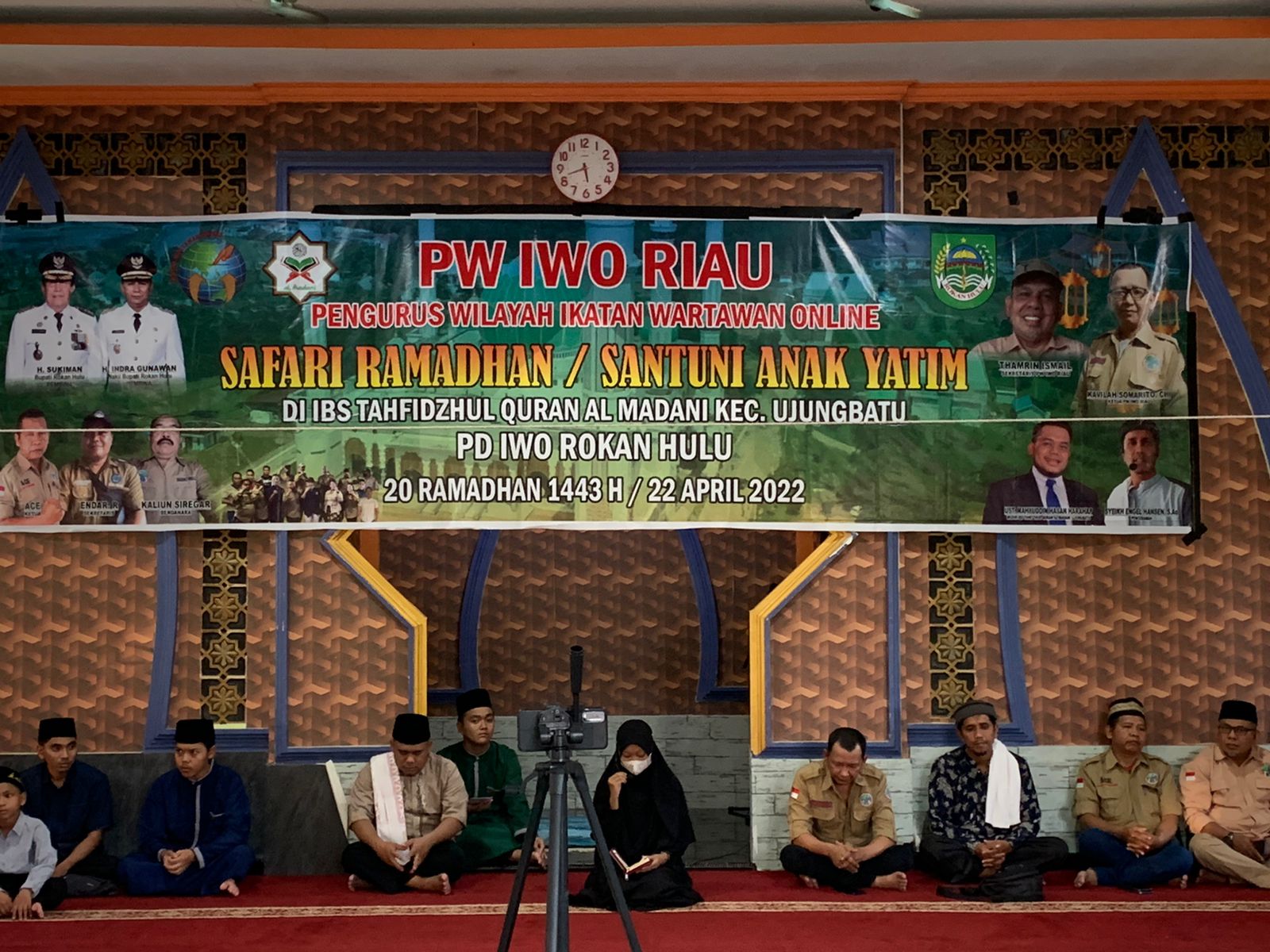 PW IWO Riau Kembali Lakukan Safari Ramadhan Bersama PD IWO Rohul Di Pondok Pesantren Islamic Bording School Tahfidzul Qur’an Al Madani
