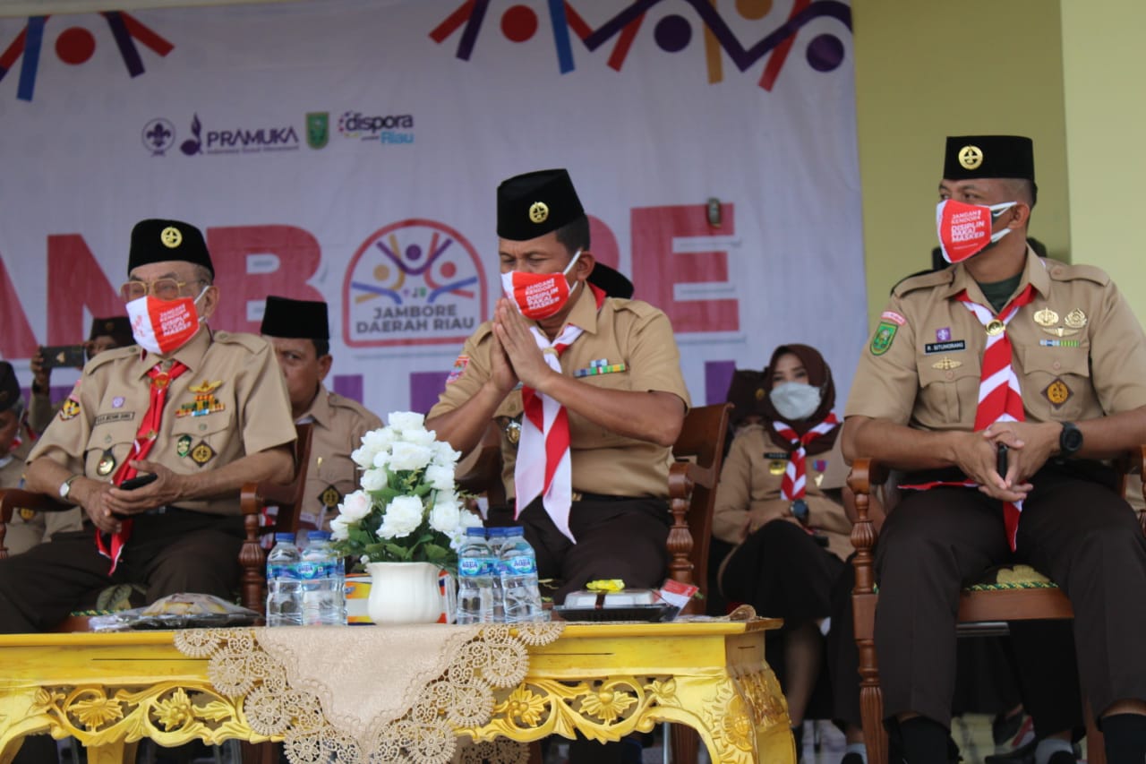 Dandim 0301/PBR Hadiri Acara Pembukaan Jambore Daerah Riau Tahun 2021