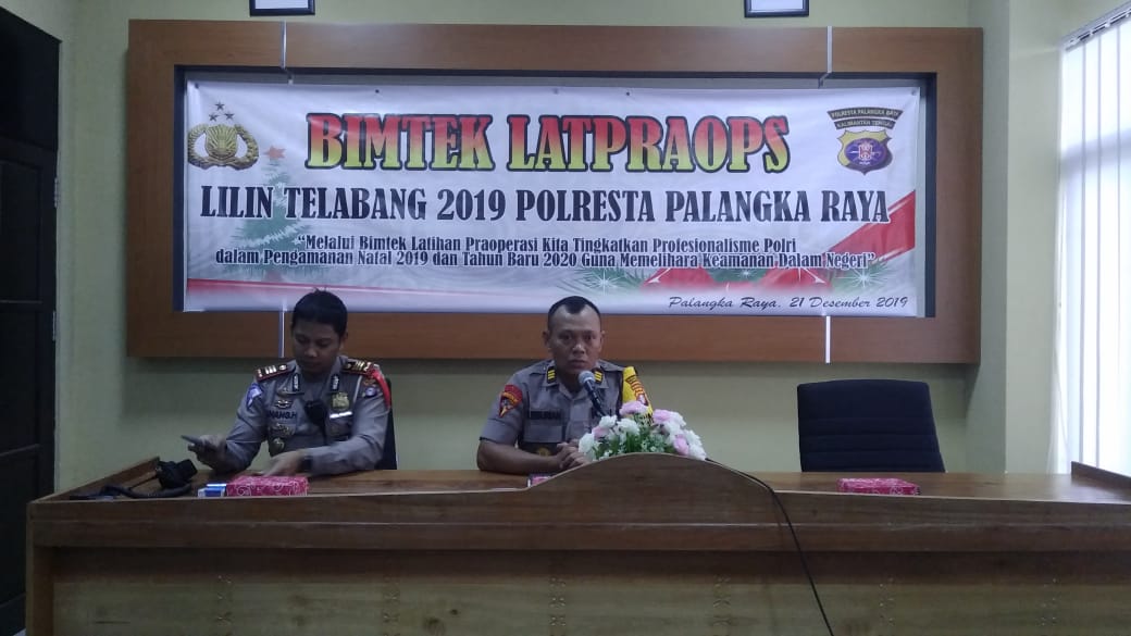 Polresta Palangka Raya Gelar Kegiatan Bimtek Latihan Pra Operasi Lilin Telabang Tahun 2019