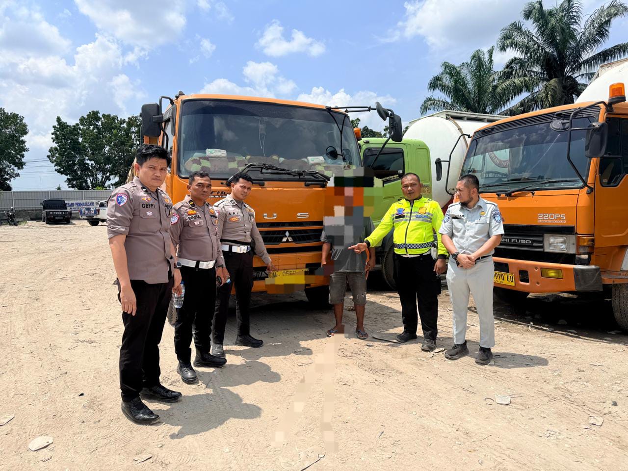 Satlantas Polres Kampar Berhasil Amankan Sopir Tabrak Lari Kurang Dari 24 Jam Di Desa Kota Perambanan