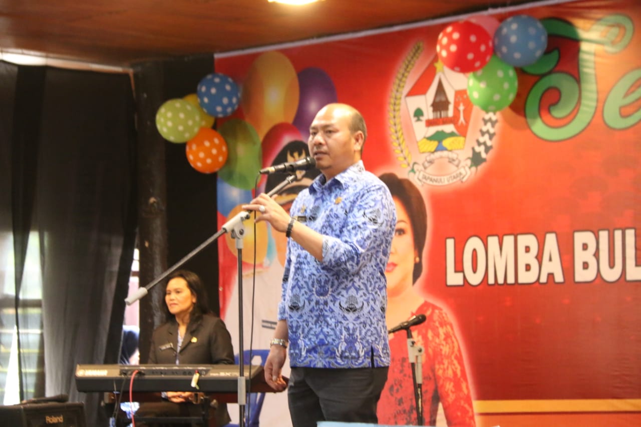 Bupati Taput Hadiri Lomba Bulan Balita dan BGMR Tahun 2019