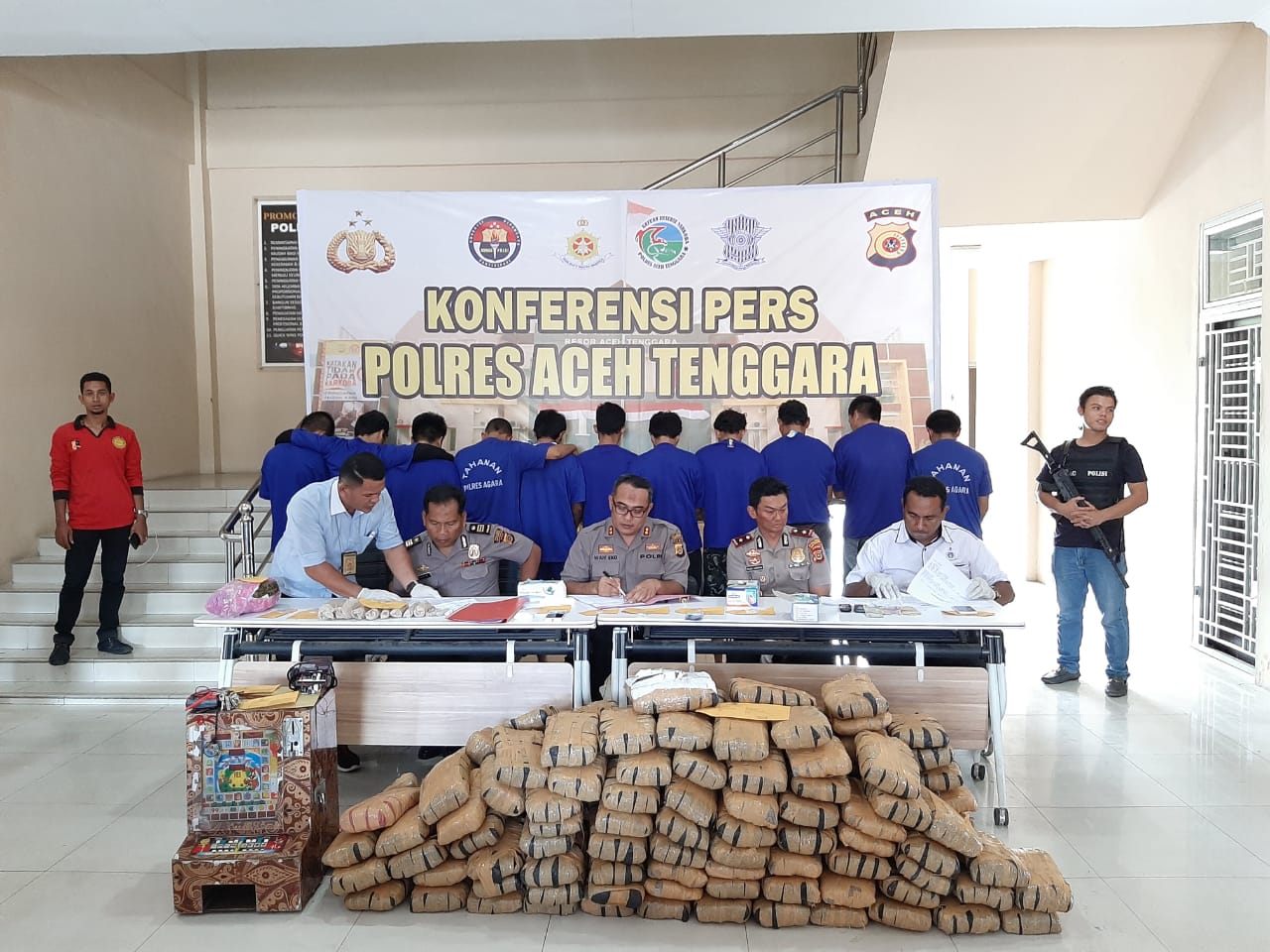 Gelar Konfrensi Pers, Polres Aceh Tenggara Ungkap Sejumlah Kasus 