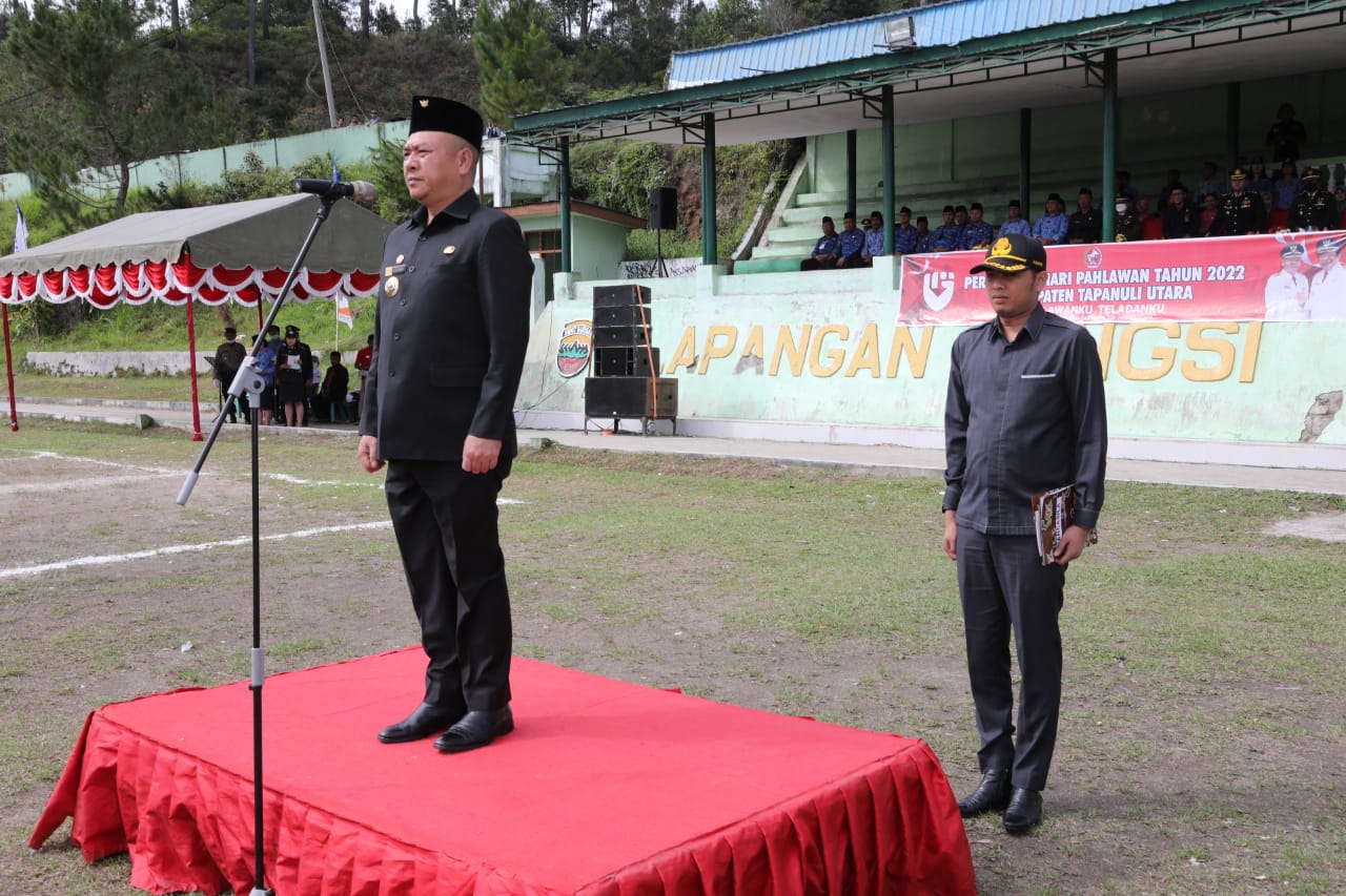Bupati Tapanuli Utara Pimpin Upacara Memperingati Hari Pahlawan 10 November 2022