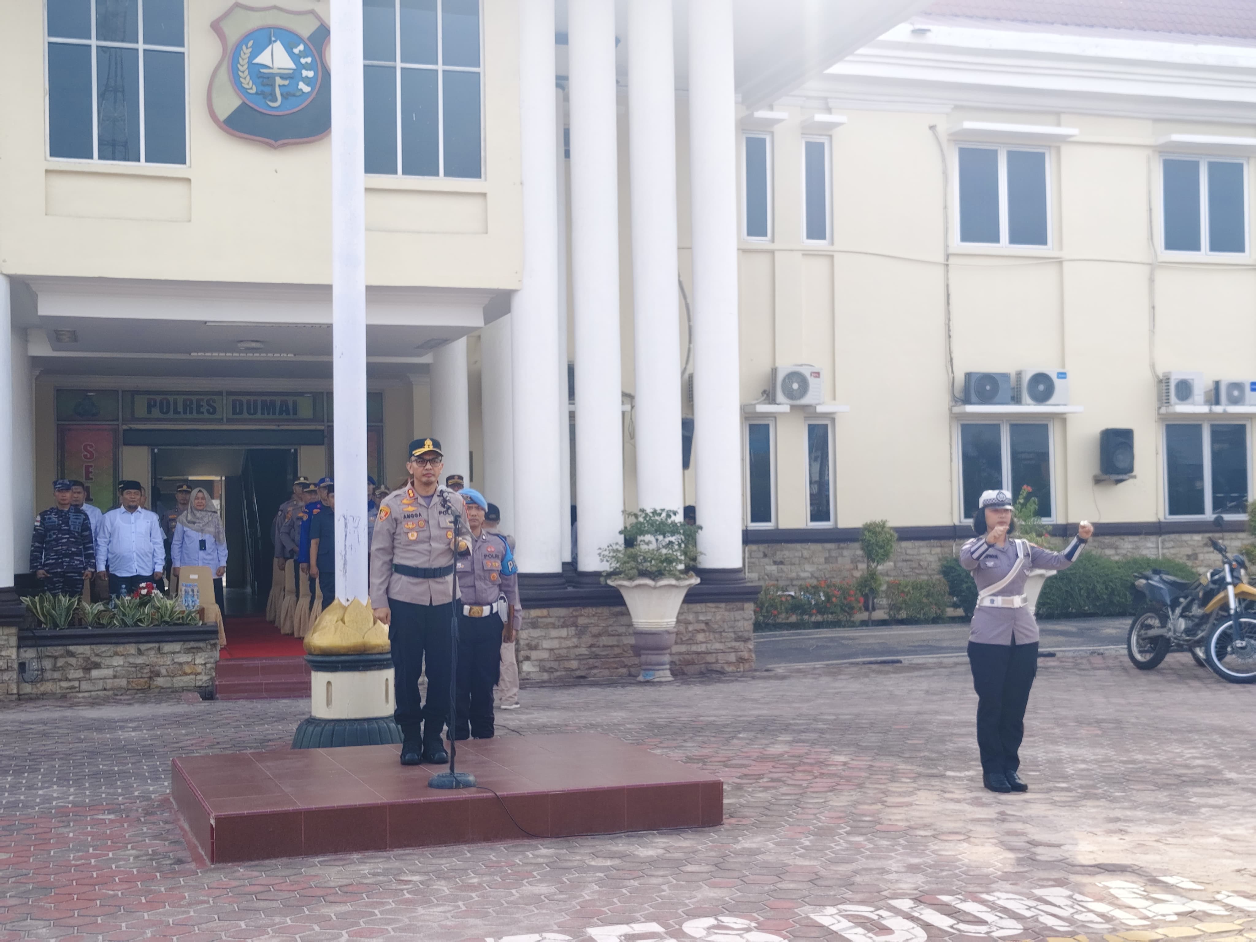 Polres Dumai Gelar Apel Kesiapan Tanggap Darurat Bencana Hidrometeorologi