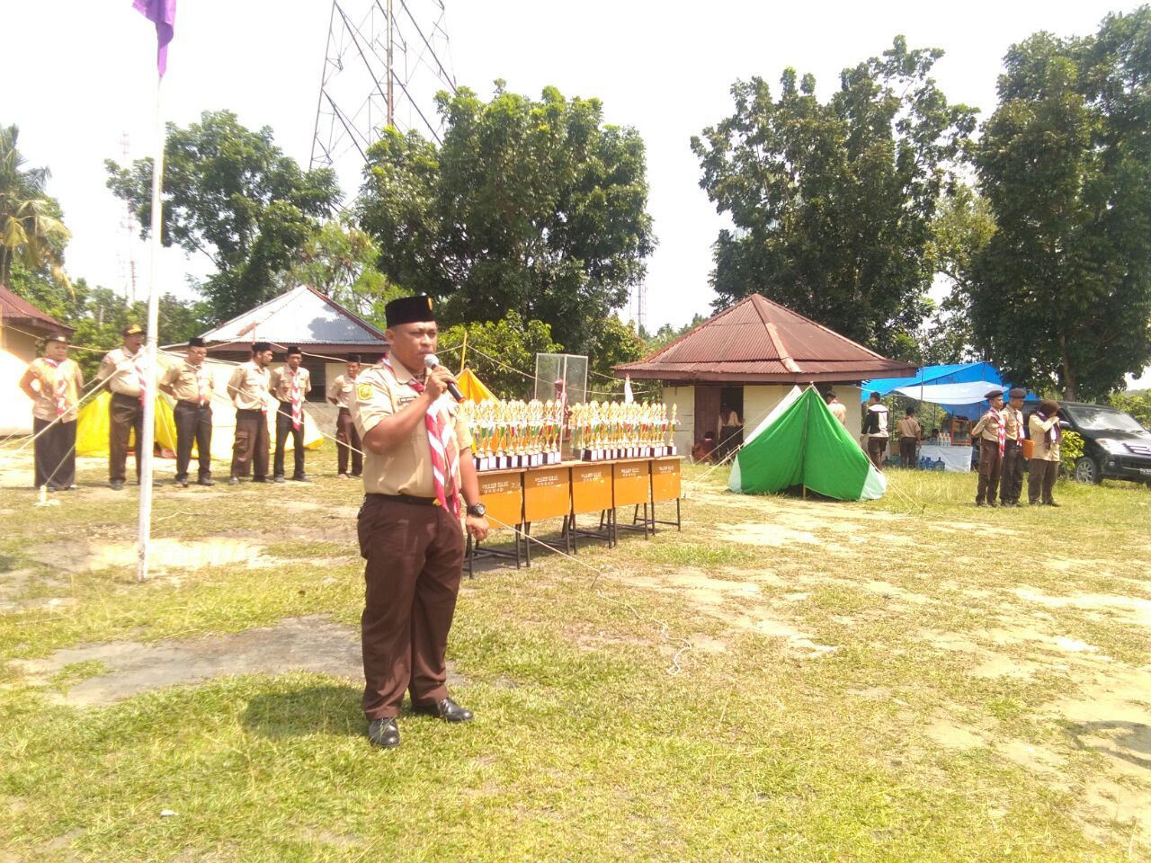 Babinsa Koramil 01/Rumbai Kodim 0301/Pekanbaru, Bina Pramuka Penggalang SMPN 3 Kota Pekanbaru