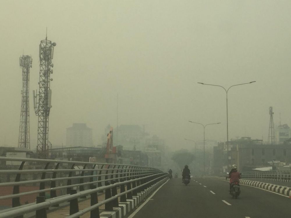 Jarak Pandang Jalan di Kota Pekanbaru 300 Meter