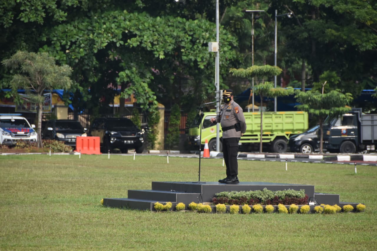 Siaga May Day, Brimob Polda Riau di Siagakan di Mapolda Riau