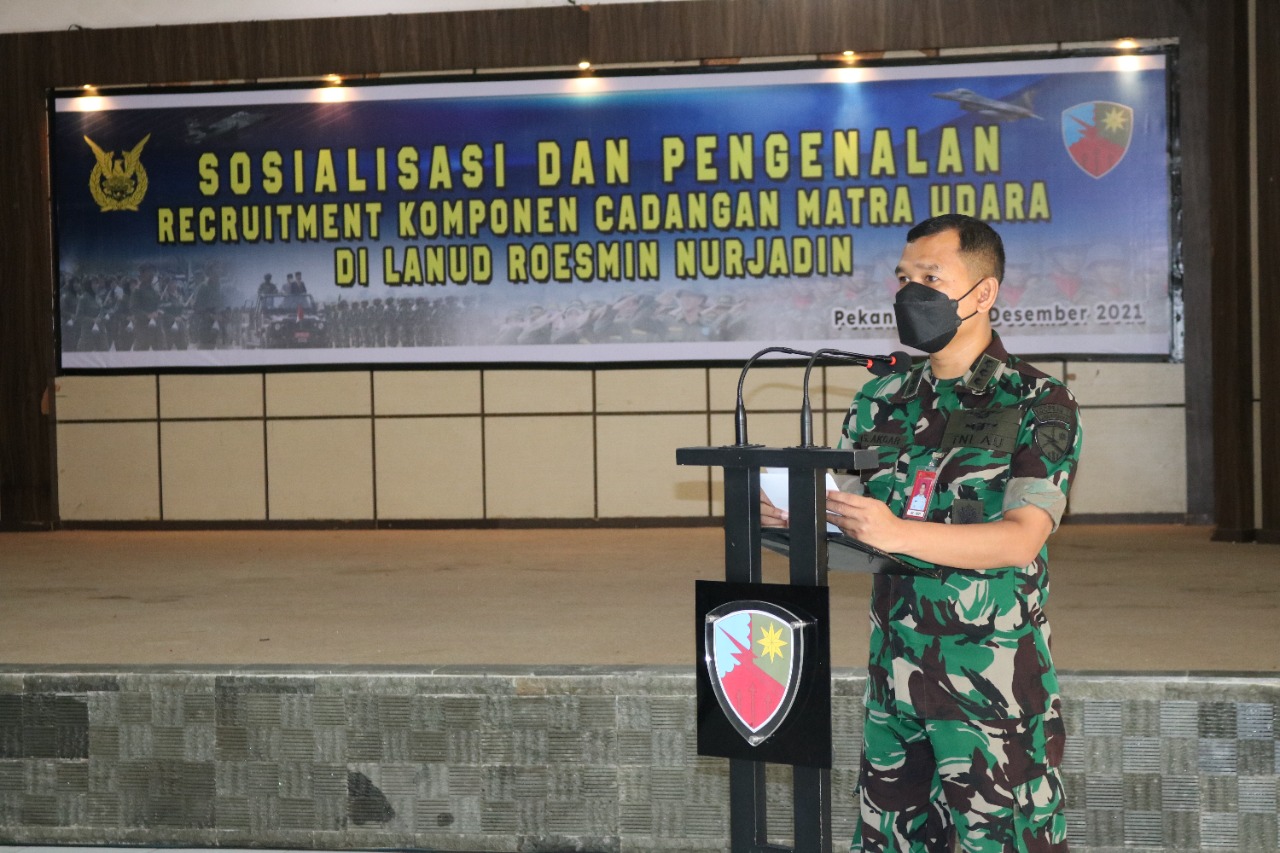 Lanud RSN Gelar Sosialisasi Recruitment Komcad Matra Udara