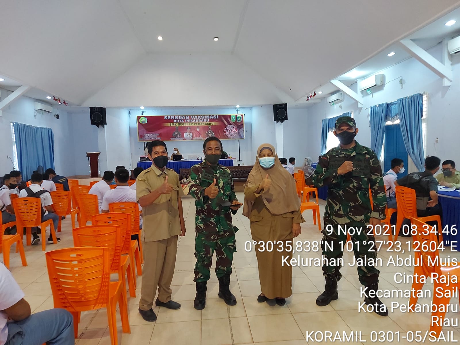 Peringati Hari Pahlawan Tahun 2021, Kodim 0301/PBR Gelar Serbuan Vaksinasi