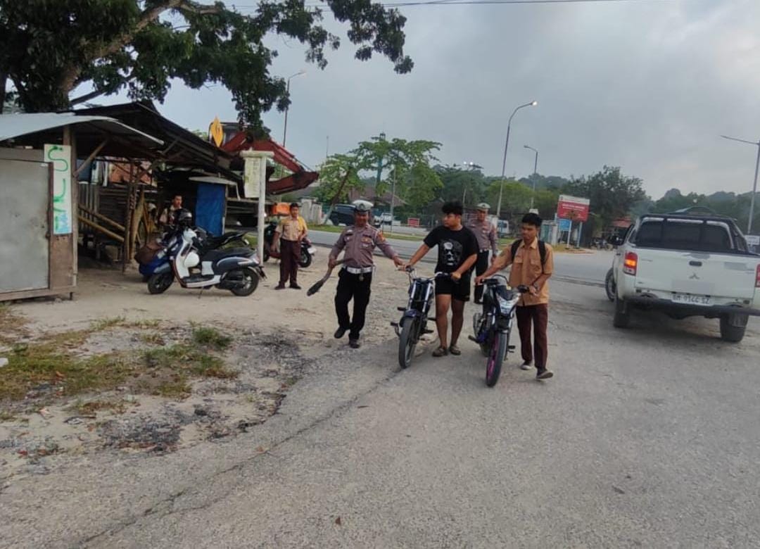Polres Siak Tertibkan Knalpot Brong Di Minas, Warga Apresiasi Operasi Keselamatan Lancang Kuning 2026