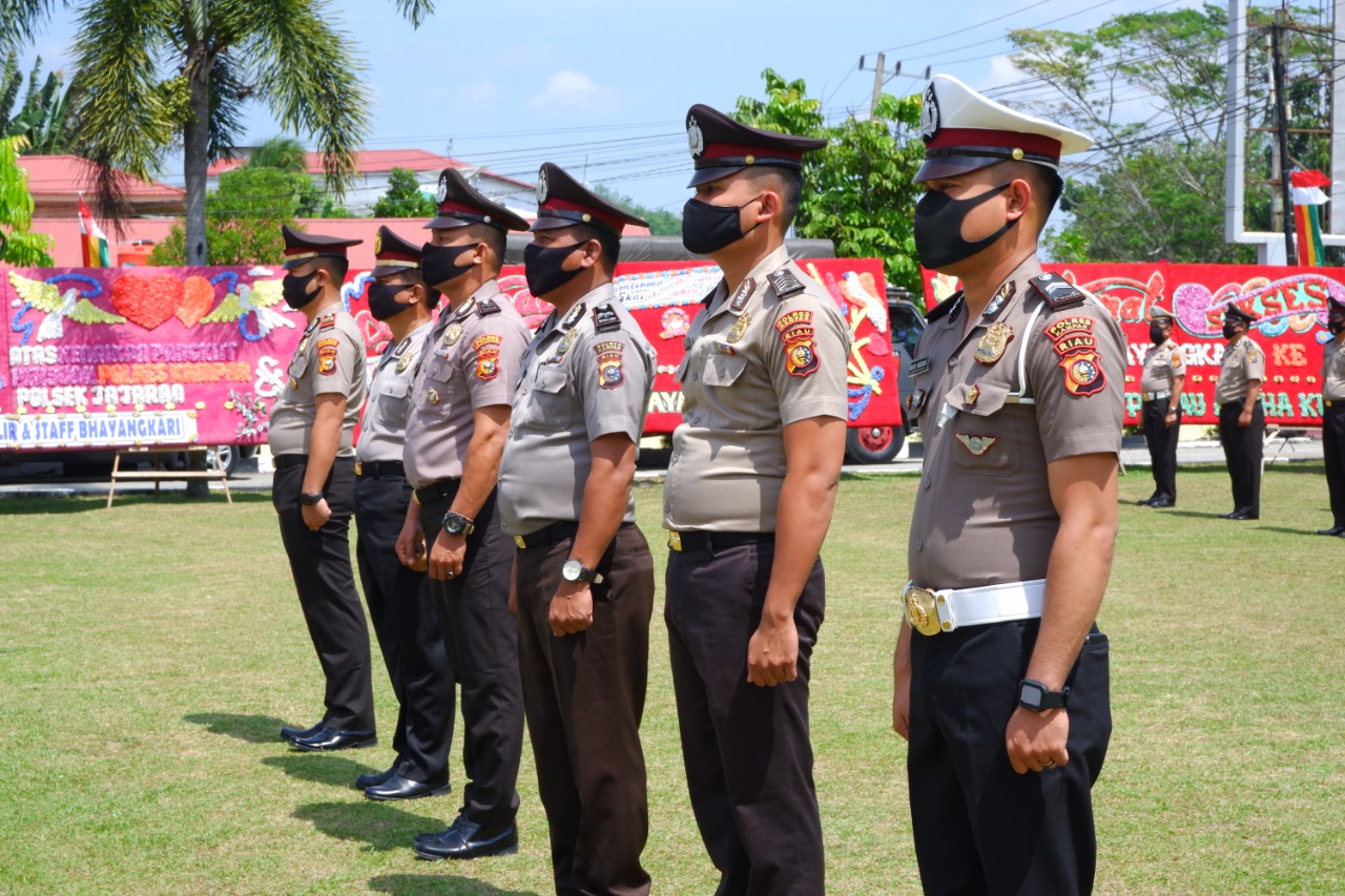 50 Personel Jajaran Polres Kampar Mendapat Kenaikan Pangkat Periode 1 Juli 2020, 1 Orang Kenaikan Pangkat Penghargaan